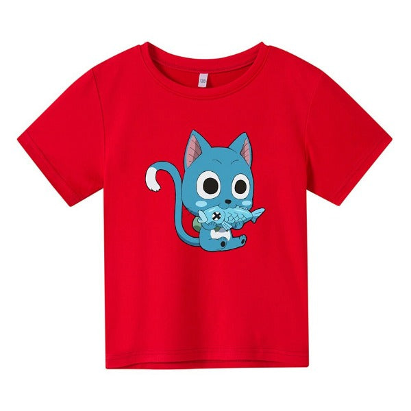 T-shirt Enfant Happy Fairy Tail ROUGE