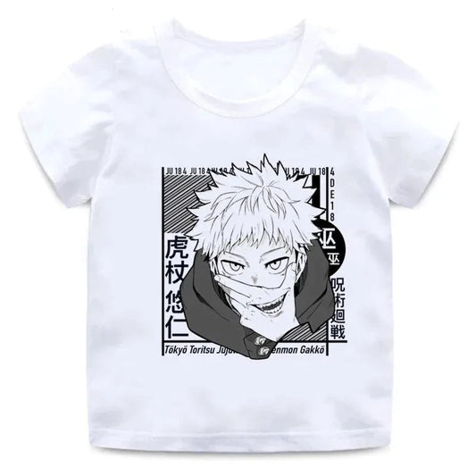 T-Shirt Enfant Jujutsu Kaisen Yuji Fille Garçon