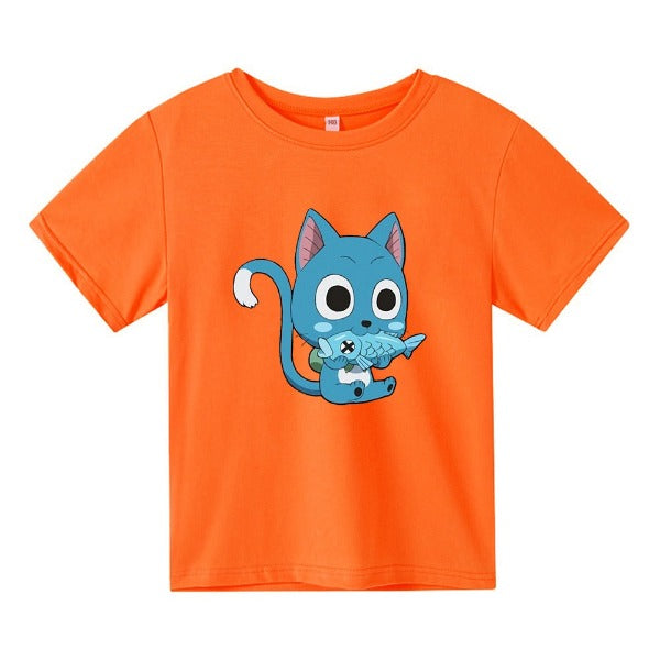 T-shirt Enfant Happy Fairy Tail orange